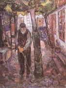 Edvard Munch Old man oil painting reproduction
